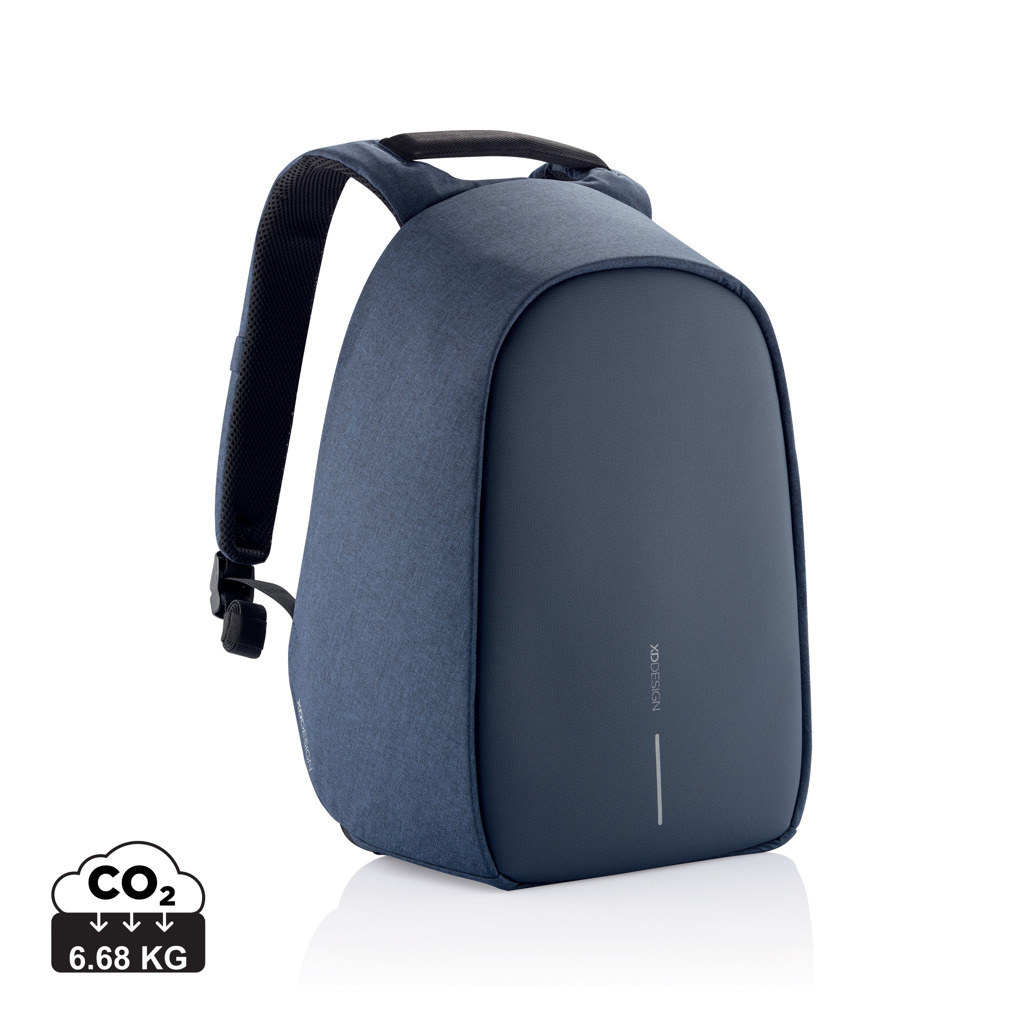 Sac à dos antivol rPET promotionnel - Bobby Hero bleu marine et noir